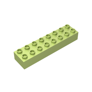 [Gobricks], venta al por mayor, 2x8, pieza de ladrillo grande, bloques de construcción grandes, piezas de ensamblaje con 16 agujeros (gruesos), en el - Product Image 5