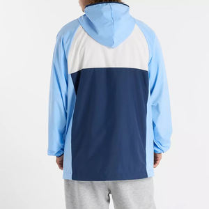 Veste de golf à capuche légère et fermeture éclair complète pour hommes, conçu sur mesure, coupe-vent des années 90 avec col montant pour le printemps - Product Image 4