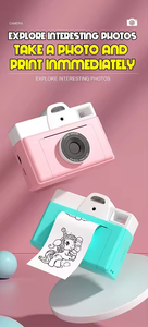 Fotocamera Digitale Istantanea Q8 per Bambini con Sensore CMOS, Schermo LCD Rotante da 2,4", Stampante Fotografica - Regalo di Natale e Compleanno - Product Image 4