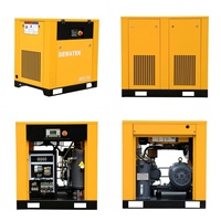 Compresseur à vis industriel refroidi par air à injection d'huile Airking à faible bruit 4 kW 5,5 kW 7,5 kW 5 CV 7 CV 10 CV certifié CE ISO ASME