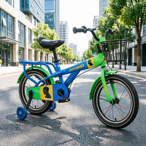 MTBGO Vélo pour enfants de 12 pouces, 3-8 ans, style montagne, cadre en acier CE, frein à disque, vélo pour garçons - Product Image 1