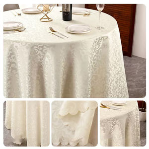 Custom 190GSM Polyester Knitted Spandex Washable Round <b>Table</b> <b>Cover</b> for Hotel Weddings Events - Product Image 5