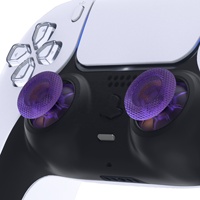 Accessoires de jeu EXtremeRate, couvre-joysticks analogiques 3D transparents de remplacement pour PS5