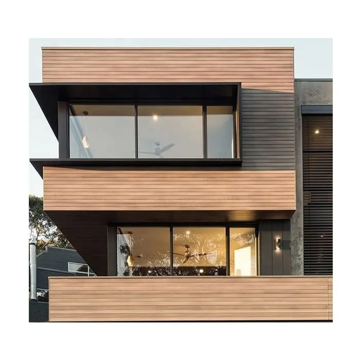 Factory Wholesale Easy Install Solid Wood Novel Design Good Price Exterior Cladding Wall