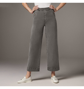 Nouvelle Arrivée 2026 – <span class=keywords><strong>Jean</strong></span> <span class=keywords><strong>Femme</strong></span> Taille Haute Ample en Coton Délavé Style Vintage – Pantalon Droit Décontracté <span class=keywords><strong>pour</strong></span> la Vente en Gros - Product Image 2
