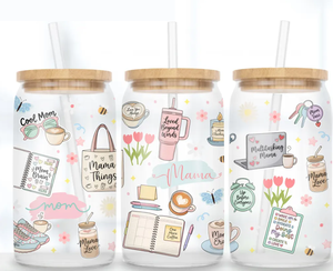 Enveloppe pour gobelet PET 16oz à transfert thermique, motif 'Teacher Doodle', design numérique mignon et coloré, pour la reconnaissance des enseignants, téléchargement numérique - Product Image 4