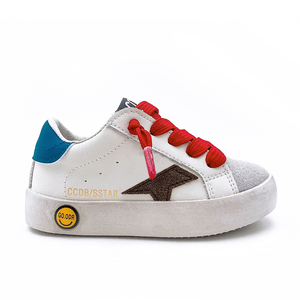 Scarpe Casual comode alla moda per <span class=keywords><strong>bambina</strong></span> suola in gomma per bambini scarpe sportive personalizzate scarpe da ginnastica per bambini in pelle di marca Star per ragazzi - Product Image 1