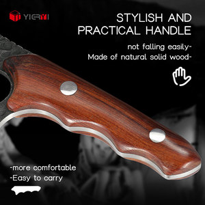 Couteau de boucher en gros de 6,6 pouces, forgé à la main, couteau de cuisine serbe avec manche en bois, <span class=keywords><strong>services</strong></span> OEM - Product Image 5