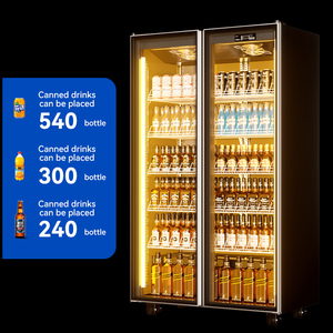 Frigorifero Commerciale a <span class=keywords><strong>Doppia</strong></span> Porta per Vini e Bevande, Espositore Verticale con Porta in Vetro - Product Image 3
