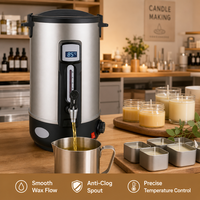 Chauffe-cire électrique professionnel en acier inoxydable 1100W pour blocs de cire, perles de cire et diverses cires dures pour l'épilation