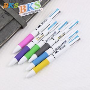 3 Colors Ink <b>Ballpoint</b> <b>Pens</b> with Custom Logo Plastic 1.0mm Tip Office/School/Gift Use - Product Image 3