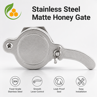 Robinet de miel en acier inoxydable 304 mat, finition satinée, pour extracteur de miel, équipement d'apiculture et de mise en bouteille