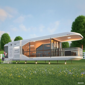 Modern Luxury Villa Capsule <b>Prefab</b> <b>House</b> Green Container <b>House</b> Waterproof Feature for Hotels Shops Residential Use Made Steel - Product Image 2