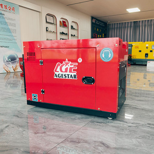 Groupe électrogène diesel monocylindre super silencieux, direct usine, 6KVA-11KVA, 110V-380V, 50/60Hz, démarrage automatique ATS, pour usage domestique et professionnel - Product Image 1