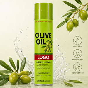Natural Healthy Sheen <b>Spray</b> with Olive Oil 420ml <b>Moisturizing</b> Hair Shine Mist for Dry Thirsty Hair Scalp Care Private Label - Product Image 4