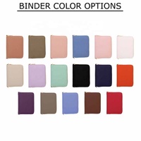 Organiseur de budget en cuir Saffiano A7 de petite taille, 17 couleurs, avec embossage doré, best-seller Yihe, pour argent/espèces/billets, classement de feuilles volantes