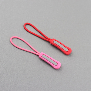 Venta al por mayor Top Seller <span class=keywords><strong>String</strong></span> Cord Colorful Custom Bag Zip Head Slider Silicona <span class=keywords><strong>Rubber</strong></span> Zipper Pull - Product Image 1