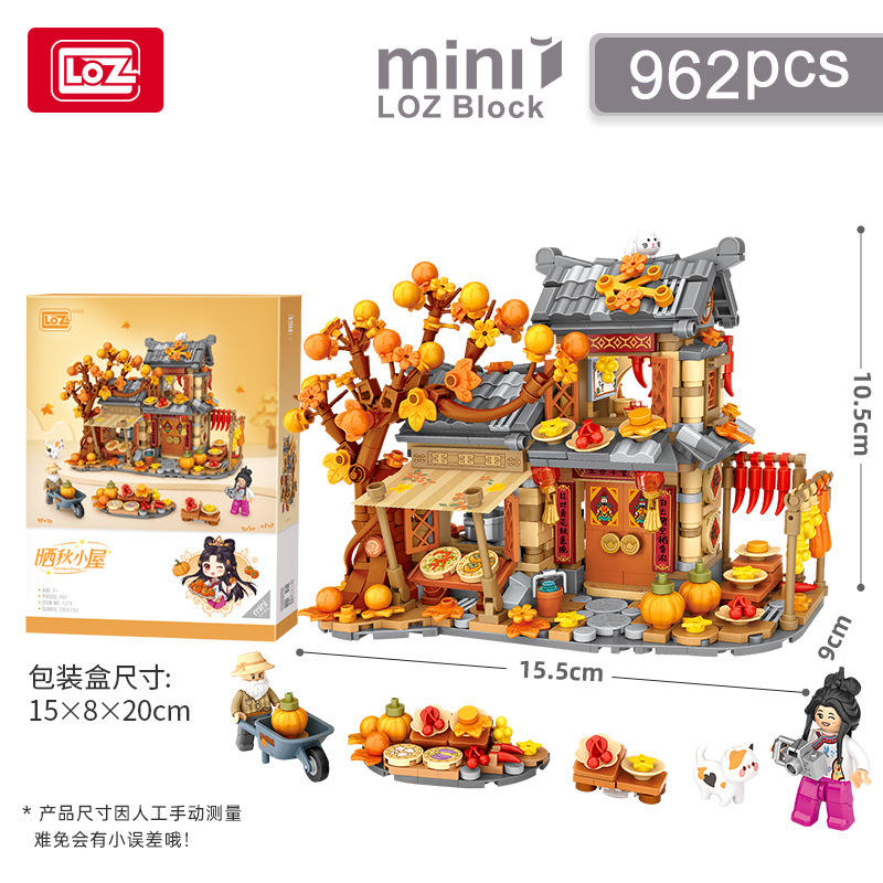 Loz1379 sun autumn cabin-962pcs