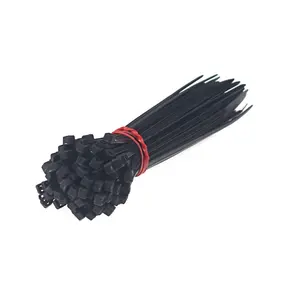 High Quality Factory Direct Black Color UV Resistant Nylon 66 Plastic Self-Locking Zip Ties