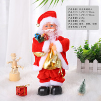 Père Noël Marquage Temps Balançoire Jouet De Noël Saxophone Électrique Jouet Escalade Père Noël En Peluche Poupée Pour Arbre De Noël Cadeau De Noël