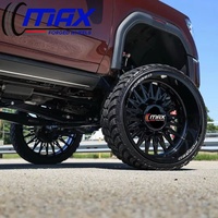 Jantes forgées 22x12 24x14 26x14 6x139.7 8x165.1 8x170 à lèvre profonde polie pour Dodge Ram 1500 2500 et Ford F250 F350
