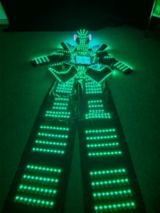 Traje de Robot con Zancos LED para Baile, con Guantes Láser, para Club, Cosplay, Ropa y Accesorios de Baile, Máscara - Product Image 6