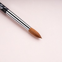 Pinceau à ongles professionnel en acrylique 100% Kolinsky, taille américaine personnalisée, manche en métal serpent, pour manucure, pinceau à ongles pur Kolinsky # 16 # 18 # 20