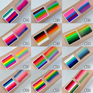 สีรุ้งสีทาหน้าเครื่องสำอางสีทาหน้าเค้กแยกแบบน้ำ - Product Image 4