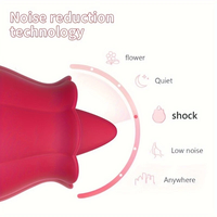 Großhandel Günstiger Rosen-Zungen-Vibrator G-Punkt-Stimulation Silikon Weiblicher Sex-Vibrator Männlicher Anal-Vibrator