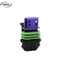 Boîtier de connecteur automobile étanche 3 voies femelle Aptiv GT 150 Series 33152360 vert