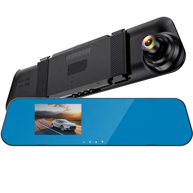Câmera de monitoramento de estacionamento, 3.2 polegadas, visão noturna, gravador de vídeo carro dvr, câmera retrovisor