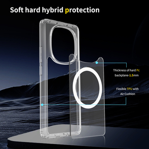 Custodie magnetiche per telefono con paraurti rigido trasparente antiurto per <span class=keywords><strong>Xiaomi</strong></span> 15 Ultra 14 Pro <span class=keywords><strong>Cover</strong></span> Mobile per Redmi A5 Note 14 Pro - Product Image 4