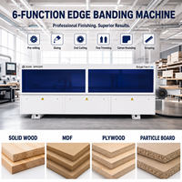 Machine de chantournage automatique haut de gamme à 6 fonctions avec pré-fraisage, collage, ébavurage et polissage pour l'industrie du meuble et des armoires