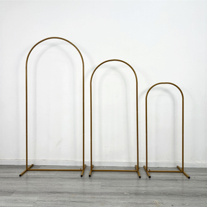 DKB Soporte de Metal Dorado para Arco de Boda y Globos, Kit de Fondo de Hierro - Duradero y Ecológico para Fiestas de Cumpleaños y Ceremonias de Graduación - Product Image 1