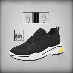 Zapatos Deportivos Casuales de Alta Gama para Hombre, Diseño Elegante con Aumento de Altura de 4-6-8-10 cm, Moda de Primavera, Ligeros, de PVC - Product Image 3