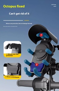 Soporte de teléfono de motocicleta de carga rápida-Nuevo modelo 2025-Soporte de carga inalámbrico de absorción de impacto para motocicleta - Product Image 3