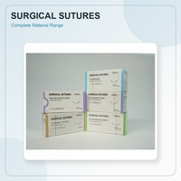 Suture chirurgicale vétérinaire résorbable PGLA 910 avec aiguille pour la chirurgie des chats et des chiens USP 4/0-6/0 75cm