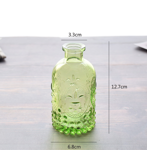 220ml Transparent / Rose Rouge Vert Ciel Bleu/Brun <span class=keywords><strong>Vintage</strong></span> Sculpté Huile Essentielle Aromathérapie Bouteille En Verre avec Bouchon - Product Image 6