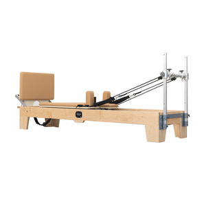 NEWME <span class=keywords><strong>Lit</strong></span> <span class=keywords><strong>de</strong></span> Pilates Réformateur en Bois d'Érable Ajustable Haut <span class=keywords><strong>de</strong></span> Gamme et Durable avec des Bienfaits pour la Santé pour les Studios <span class=keywords><strong>de</strong></span> Pilates et l'Utilisation à Domicile - Product Image 2