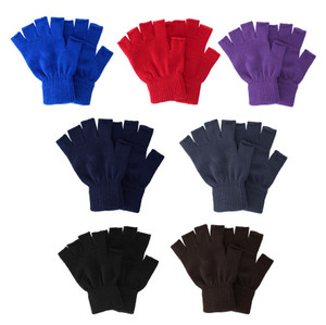 Guantes de Trabajo Reutilizables de Algodón y Poliéster con Dedos Descubiertos, Puño Tejido 10G, Guantes de Seguridad para Manipulación de Precisión y Ensamblaje Electrónico - Product Image 4