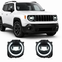 Ensemble de phares robustes en ABS YX 12V pour Jeep Renegade 2016-2021, 6000K Super Blanc, Plug-and-Play, phares avant