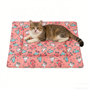 Hondenmat met worsthondprint, zacht pluche kattenbed, antislip slaapmat voor kleine honden en katten, knusse kussen - Product Image 3