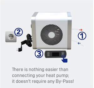 Chauffe-eau de piscine R32 Mini, pompe à chaleur air-eau électrique, chauffe-eau à source d'air, Bomba De <span class=keywords><strong>Calor</strong></span> - Product Image 2