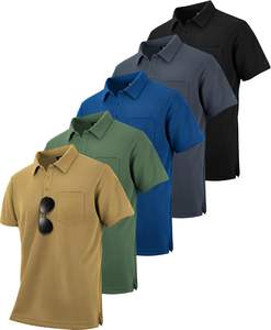5 Pack <b>Polo</b> <b>Shirts</b> for <b>Men</b> <b>with</b> <b>Pocket</b> Dry Quickly Short Sleeve Athletic Outdoor Work Collared <b>Shirts</b> - Product Image 6