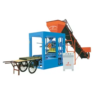 bloquera ponedora manual de block de concreto qt4-24 mini production factory small manual block forming machine