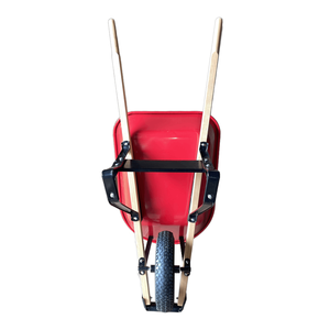 Chariot à roue unique avec poignée <span class=keywords><strong>en</strong></span> <span class=keywords><strong>bois</strong></span>, chariot à roue robuste pour travaux de construction - Product Image 3