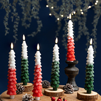 LED-Weihnachtsbaum-Stabkerzen Flackerndes Warmes Licht Sicher für Innenräume Heim Party Festival Dekoration