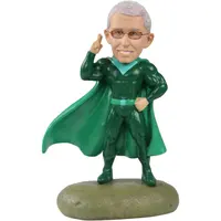 Customized resin super hero figure statue Dr. Fauci bobble head doll 7'' tall hand craft sculpture as collectibles gift