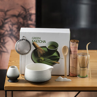 Forme de filetage de vis personnalisable japonais japonais boîte d'accessoires de thé Matcha de qualité cérémonielle