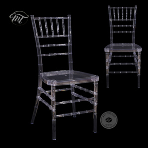 Wholesale Banquet Hall Stackable Pc Wedding clear Acrylic Resin Chiavari <strong>Bamboo</strong> <strong>Chairs</strong> with Cushion Pad - Product Image 4